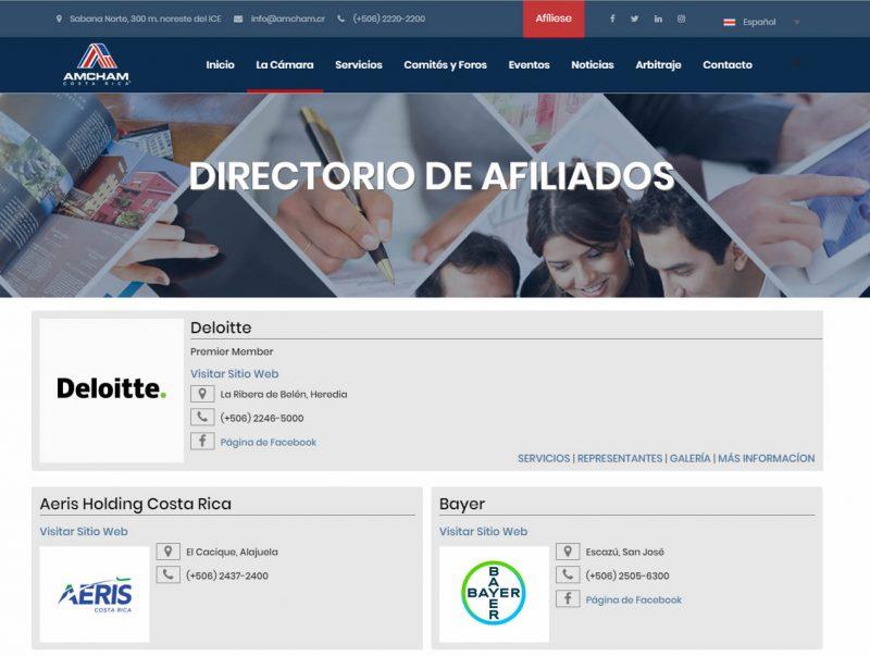 Directorio Empresarial de Amcham (2018)