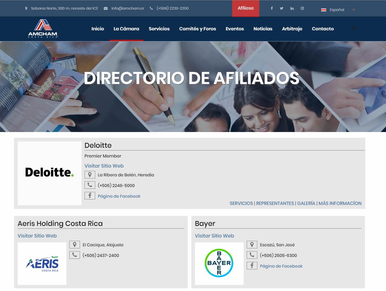 Directorio Empresarial de Amcham (2018)