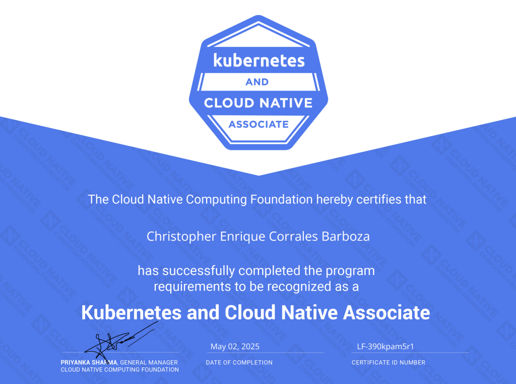 Certificación KCNA (Kubernetes and Cloud Native Associate)